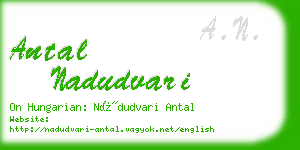 antal nadudvari business card